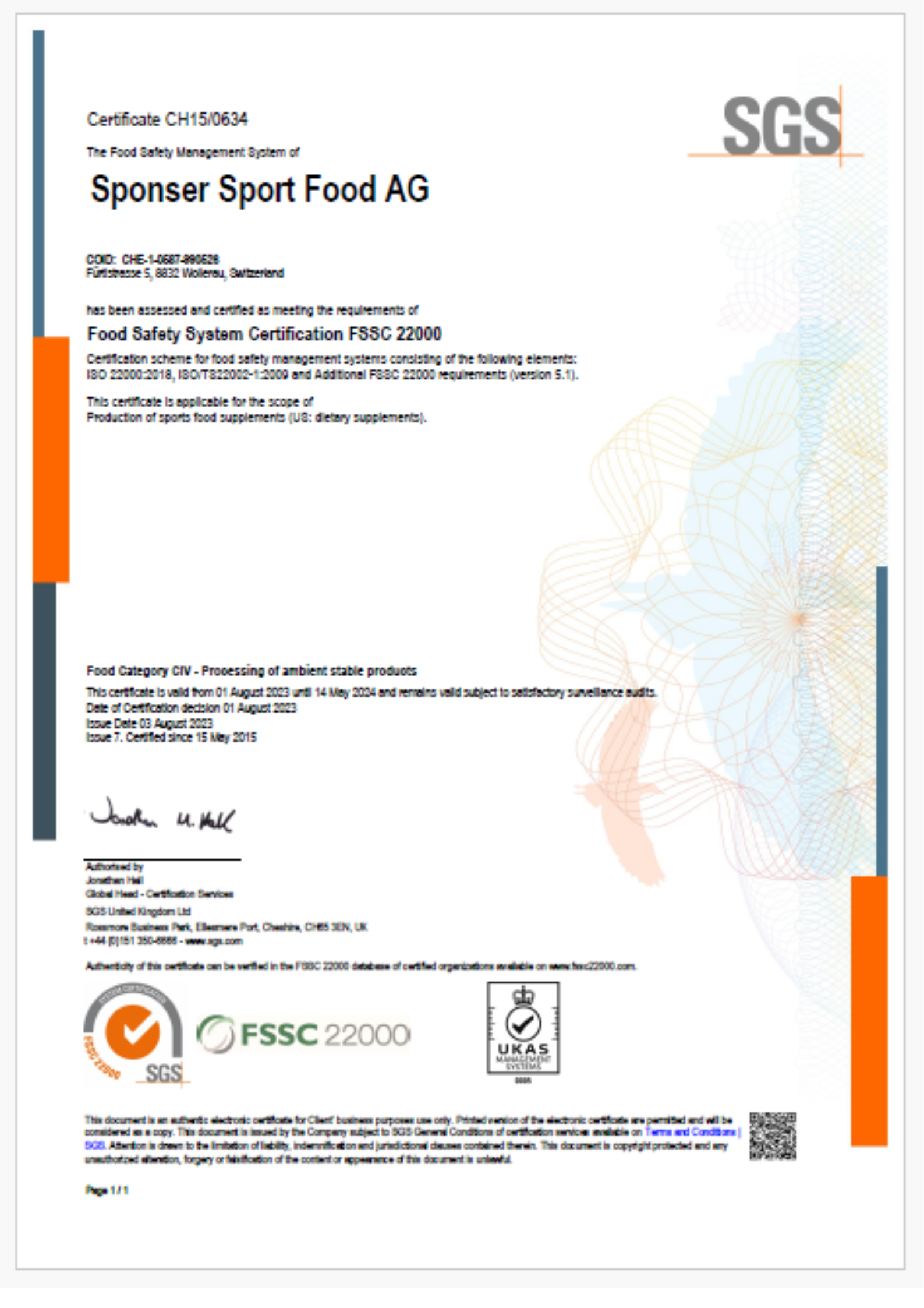 fssc certifikát